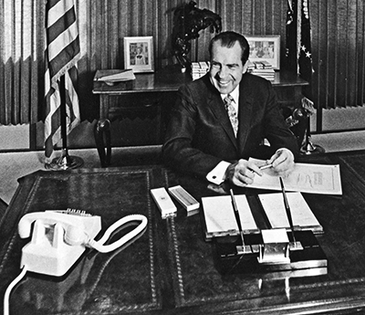 President Nixon signing NEPA on January 1, 1970